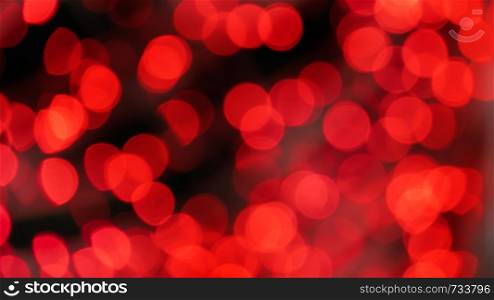 Abstract red color with bokeh defocused lights background. Abstract color background