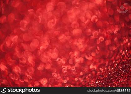 Abstract red glitter background. Abstract red glitter light bokeh holiday party background