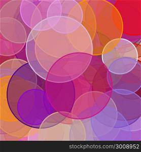 Abstract red orange brown violet circles illustration background. Abstract minimalist red orange brown violet illustration with circles useful as a background