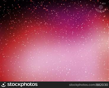 Abstract red stars space background.