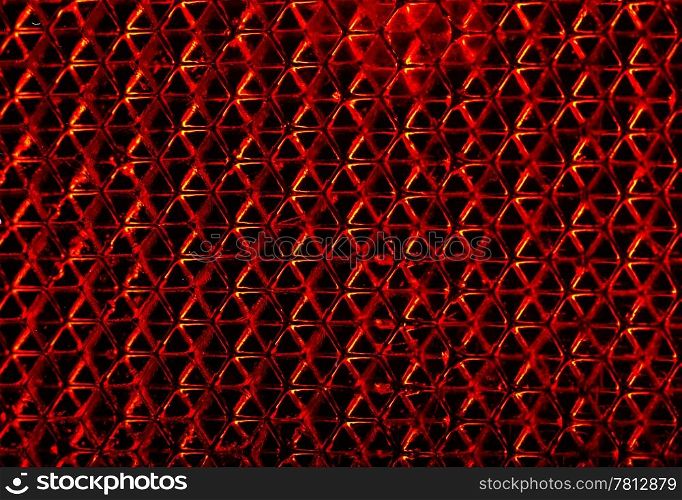 Abstract red technology background with plastic octagons, dirty, grunge,