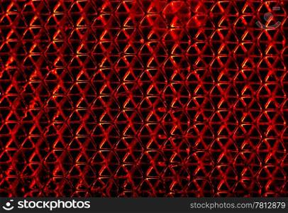 Abstract red technology background with plastic octagons, dirty, grunge,
