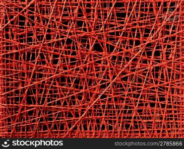 abstract red thread texture with irregular crossed lines