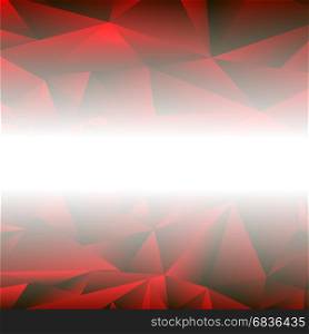 Abstract Red Triangle Background. Modern Mosaic Pattern. Template Design for Banner, Poster. Abstract Red Triangle Background