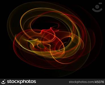 abstract red twisted net wave