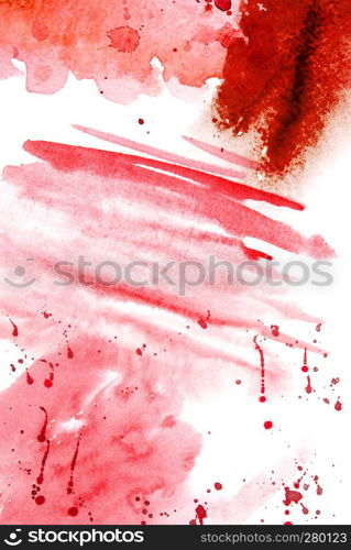 Abstract red watercolor background