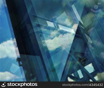 Abstract reflecting architectural composition.