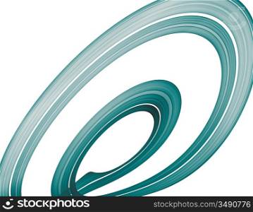 abstract rendered curves on white background