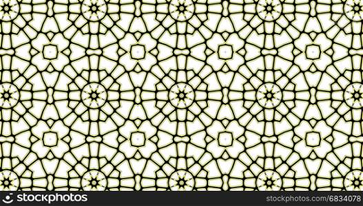 Abstract repeating ornate geometric luxury pattern. Stained-glass window.