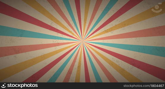 Abstract retro rays grunge background