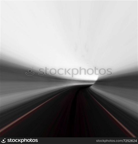 Abstract road tunnel. 3d rendering. Abstract road tunnel