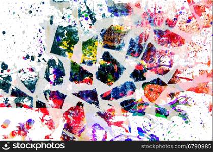abstract rock texture background with multicolor graffiti