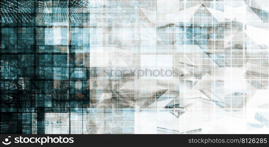 Abstract Science Concept Background with World Map . Abstract Science Concept