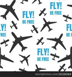 Abstract seamless background design cloth texture with flying airplane. Creative endless fabric pattern with shapes of small planes. Simple soft graphic tile images for wallpapers.. Abstract seamless background design cloth texture with flying airplane. Creative endless fabric pattern with shapes of small planes. Simple soft graphic tile images for wallpaper.