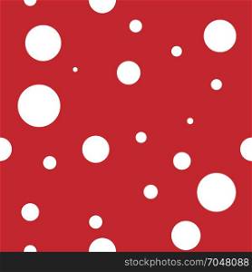 Abstract seamless background design texture with circle round lady-bird elements. Creative endless pattern with small shapes ladybug circles.. Abstract seamless red background design texture with circle round lady-bird elements. Creative endless pattern with small shapes ladybug circles. Simple soft geometrical tile image for textile.