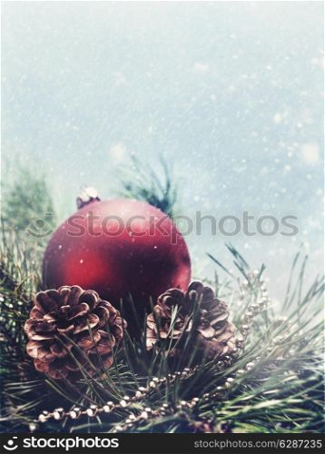 Abstract seasonal backgrounds with christmas decorations and beauty bokeh