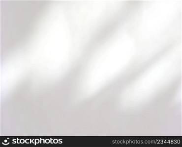 Abstract shadow of leaves on a white wall, overlay effect for photo, mock up, product, wall art, design presentation
