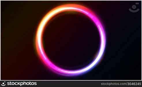 Abstract Shiny Light Circles Animation