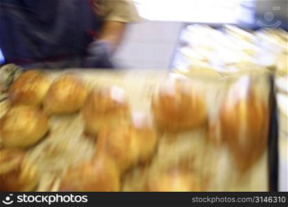 Abstract shot of bread