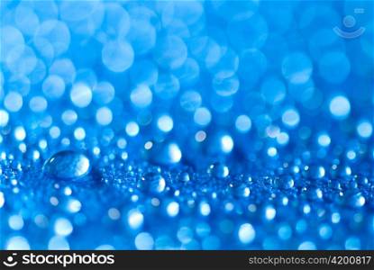 abstract shot of water drops