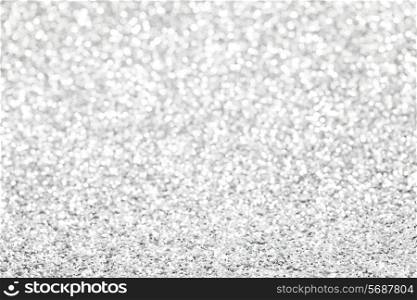 Abstract silver bokeh background with texture
