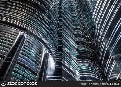 Abstract skyscraper background. Abstract skyscraper background, The Petronas Towers, Kuala Lumpur