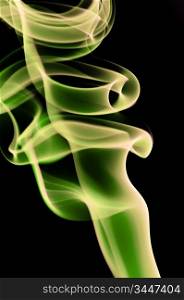 Abstract smoke background a over black background