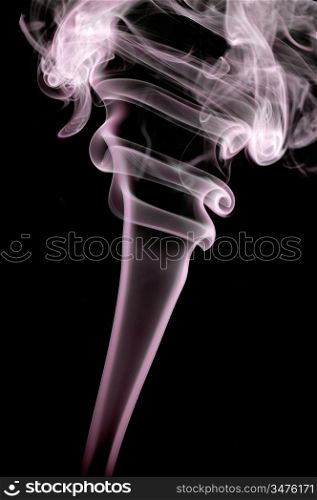 abstract smoke shapes over a black background