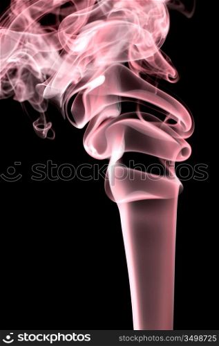 abstract smoke shapes over a white background