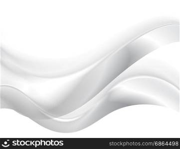 Abstract smooth blurred grey waves background. Abstract smooth blurred grey waves background. Grey white futuristic waves illustration