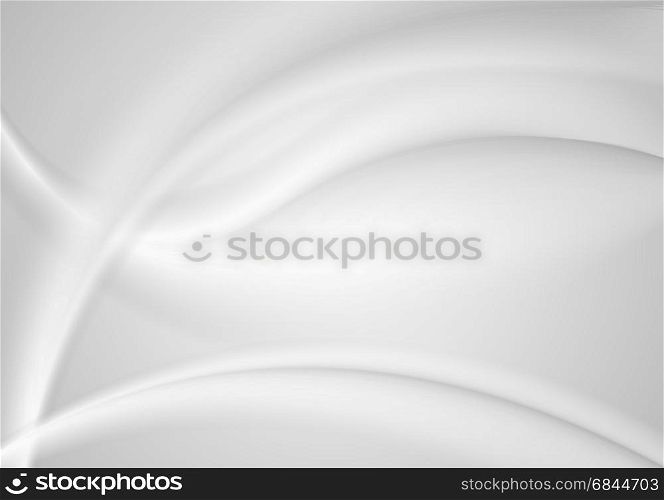 Abstract smooth grey pearl waves background