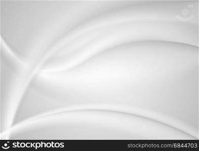 Abstract smooth grey pearl waves background