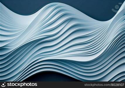 Abstract smooth wave lines background. Generative AI. High quality illustration. Abstract smooth wave lines background. Generative AI