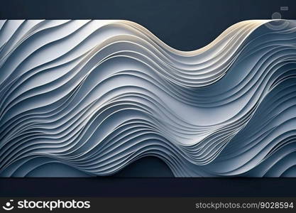 Abstract smooth wave lines background. Generative AI. High quality illustration. Abstract smooth wave lines background. Generative AI