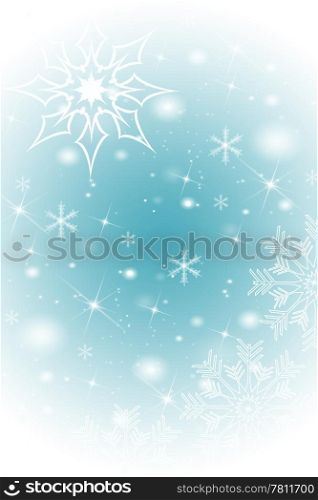 Abstract snowflakes background