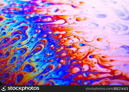 abstract soap bubbles multicoloured