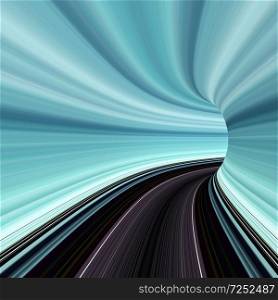 Abstract speed road. 3d rendering. Abstract speed road