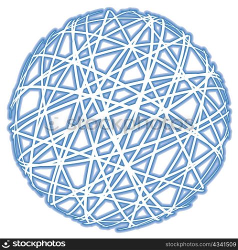 abstract sphere on white background