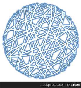 abstract sphere on white background