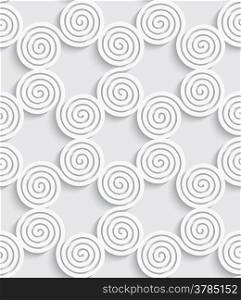 Abstract spiral seamless background with cut out of paper effect and realistic shadow&#xA;&#xA;&#xA;&#xA;