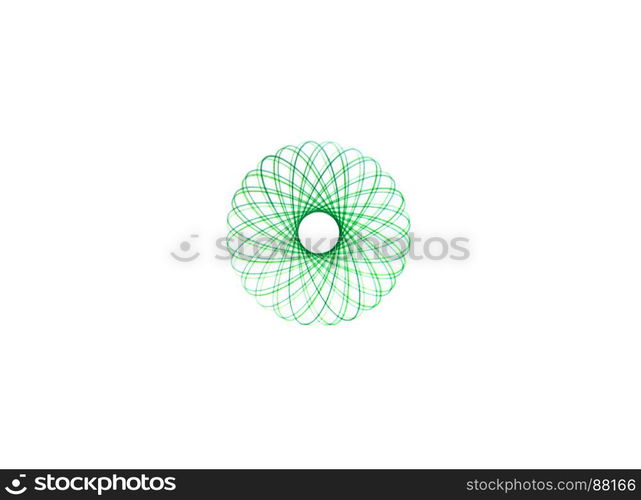 Abstract Spirograph writing designs Round symbol.