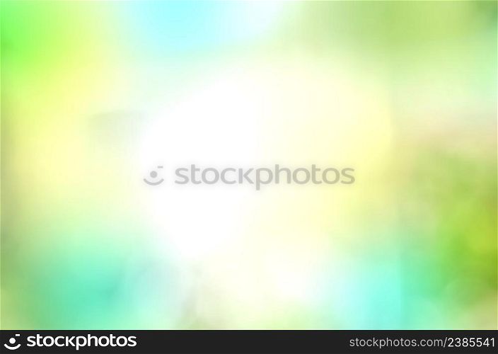 Abstract spring background. Eco friendly nature concept. Spring or summer abstract nature background. Green and blue abstract defocused background