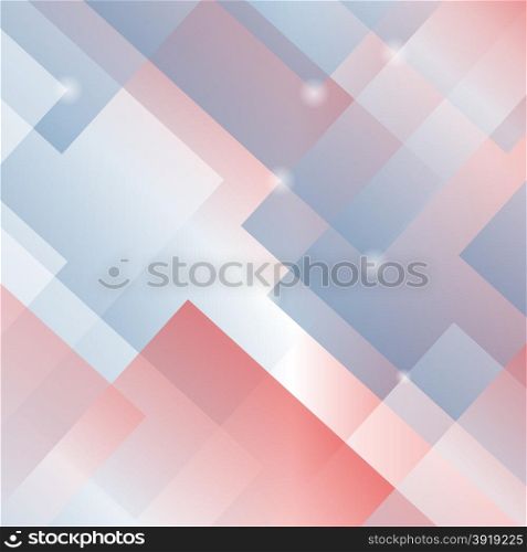 Abstract Square Background. Geometric Red Blue Pattern.. Square Background
