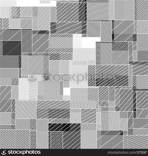 Abstract squared pattern. Abstract squared background from striped shapes