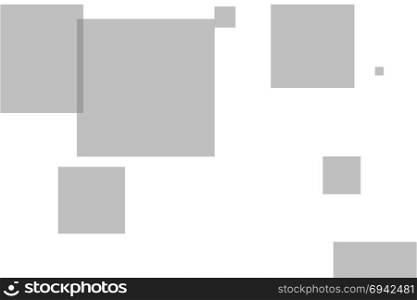 Abstract squares illustration background. Abstract minimalist illustration with squares useful as a background