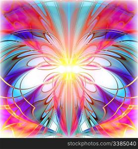 abstract stained-glass design