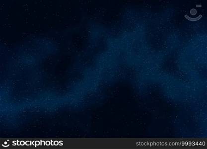 Abstract Starry Night sky with stars and nebula Space background 3D rendering