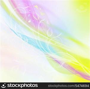 Abstract summer floral colorful background (bitmap)