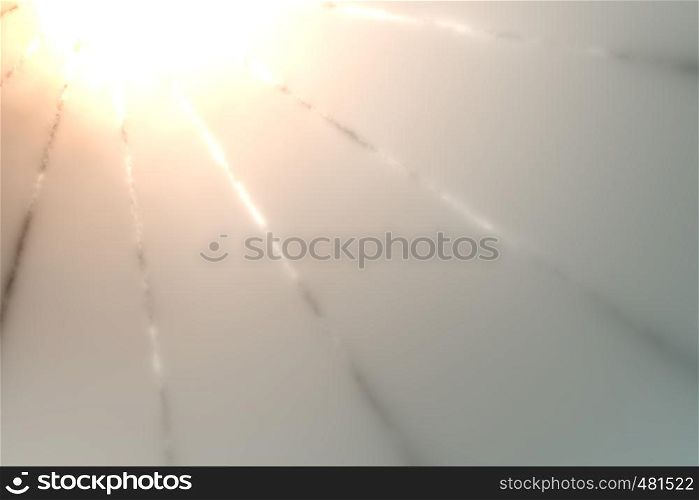 Abstract sun burst with digital lens flare background.
