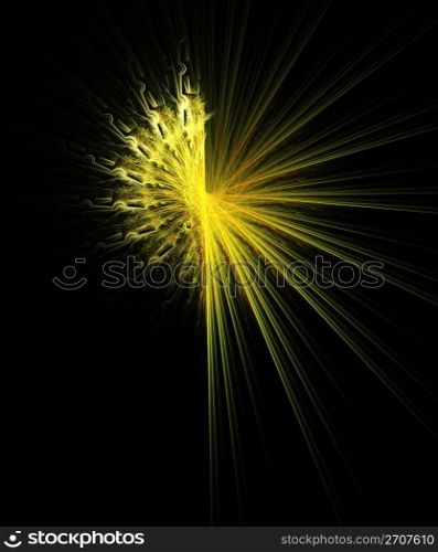 Abstract sun. Digital generated this image
